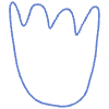 Shape Flower Nature Tulip Element from Organic Shapes - Line Set