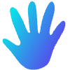 Shape Hand Element from Organic Shapes - Gradient Set