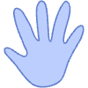 Shape Hand Element from Organic Shapes - Filled Set