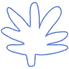 Shape Leaves Nature 6 Element from Organic Shapes - Line Set