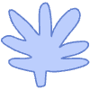 Shape Leaves Nature 6 Element from Organic Shapes - Filled Set