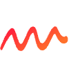Shape Line Curly Element from Organic Shapes - Gradient Set
