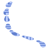 Shape Line Dash 1 Element from Organic Shapes - Texturized Set