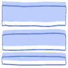Shape Line Strip Element from Organic Shapes - Combo Set