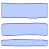 Shape Line Strip Element from Organic Shapes - Filled Set
