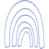 Shape Rainbow Element from Organic Shapes - Line Set