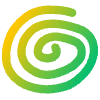 Shape Spiral Circle Element from Organic Shapes - Gradient Set