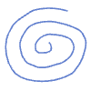 Shape Spiral Circle Element from Organic Shapes - Line Set