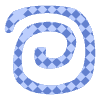 Shape Spiral Square Element from Organic Shapes - Texturized Set