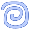 Shape Spiral Square Element from Organic Shapes - Filled Set