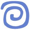 Shape Spiral Square Element from Organic Shapes - Flat Set