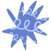 Shape Star Boom Explode Element from Organic Shapes - Texturized Set
