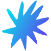 Shape Star Boom Explode Element from Organic Shapes - Gradient Set