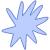 Shape Star Boom Explode Element from Organic Shapes - Filled Set