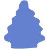 Shape Tree Pine Nuture Element from Organic Shapes - Flat Set