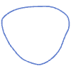Shape Triangle Stone Element from Organic Shapes - Line Set