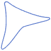 Shape Triangle Tree Pine Element from Organic Shapes - Line Set