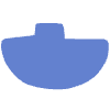Shape Vase Half Circle Element from Organic Shapes - Flat Set
