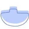 Shape Vase Half Circle Element from Organic Shapes - Combo Set