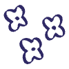 Small Flowers Doodle Element from Scribbles - Sketch Style Set