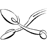 Spoon Fork Element from Symbols - Flourishes Set