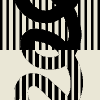 Spring Half Stripe Element from Patterns Tiles - Monochrome Set