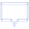 Square Bubble 2 Element from Symbols 3D - Wireframe Set