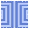 Square Frame Element from Geometric Shapes - Texturized Set