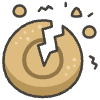 Squidgame Cookie Game Circle Crack Element from Squid Game - Free Set
