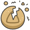 Squidgame Cookie Game Triangle Crack Element from Squid Game - Free Set