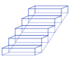 Stairs 2 Element from Symbols 3D - Wireframe Set