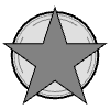 Star Badge Symbol Element from Cyber GUI Elements Set