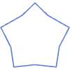 Star Flower Element from Geometric Shapes - Line Set
