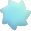 Star Petal Spin Element from Blob Shapes - Gradient Set
