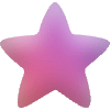 Star Soft Element from Blob Shapes - Gradient Set