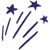 Stars Poping Effect Doodle Element from Scribbles - Sketch Style Set
