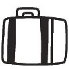 Suitecase Element from Doodles - Monochrome Set