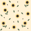 Sunflower 1 Element from Backgrounds - Seamless Set