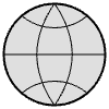 Symbol Globe Element from Cyber GUI Elements Set