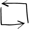 Sync Rectangle Doodle Arrows Element from Arrows - Sketch Style Set