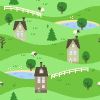 Town 1 Element from Backgrounds - Seamless Set