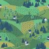 Town 4 Element from Backgrounds - Seamless Set