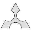 Triangle Ninja Weapon Element from Cyber GUI Elements Set