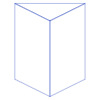 Triangle Prism Wireframe Element from Symbols 3D - Line Set