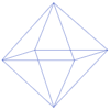 Triangle Pyramid Octahedron 3 Element from Symbols 3D - Wireframe Set