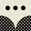 Triple Point Cross Element from Patterns Tiles - Monochrome Set