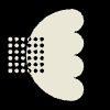 Tulip Dot Element from Patterns Tiles - Monochrome Set