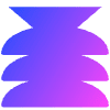 Vase Half Circle Modern Element from Geometric Shapes - Gradient Set