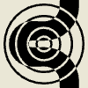 Vertical Worm Element from Patterns Tiles - Monochrome Set