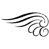 Wing 1 Element from Symbols - Flourishes Set